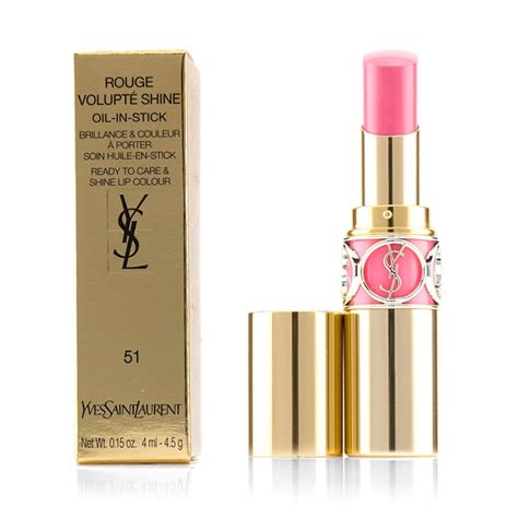 ysl rouge volupte shine 51 rose saharienne|rouge volupté shine lipstick balm.